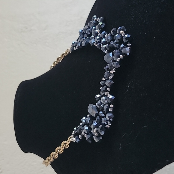 Midnight Oilslick Metallic Bauble Necklace - Picture 3 of 8